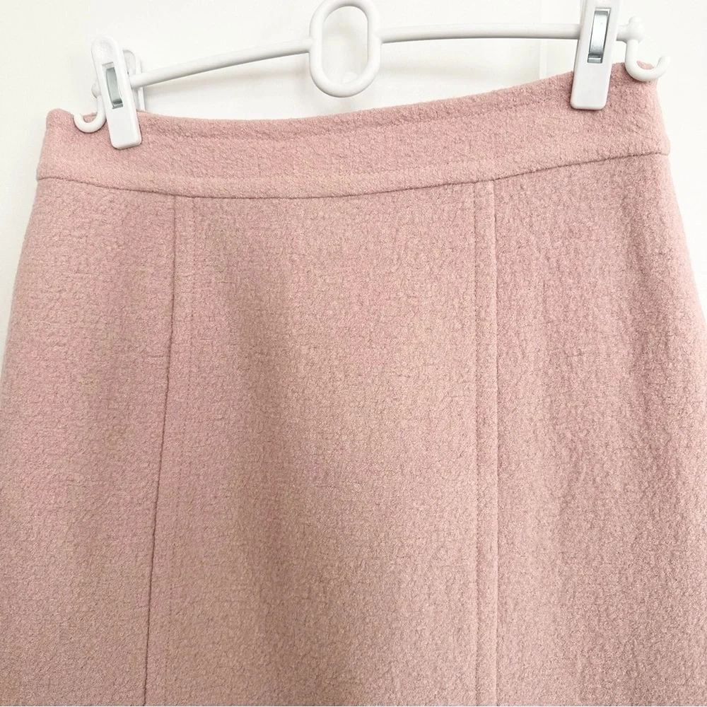 Nanette Lepore Soft Pink Wool Blend Skirt - Office / Tailored - Picture 3 of 15